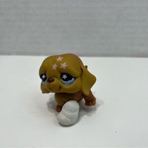 LITTLEST PET SHOP Saint Bernard dog #481 with cast authentic lps toy